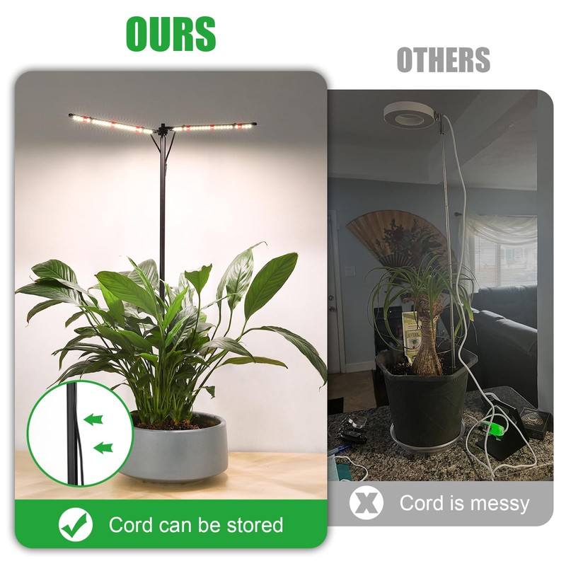 bodkar Plant Grow Lights for Indoor Plants Full Spectrum with