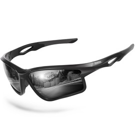 suoso Polarized Sports Sunglasses Men: Running Sunglasses Women Wrap Around Glasses for Fishing Driving UV400 Protection TR90