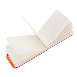 Watercolor Sketchbook, 300gsm Compact and Sturdy Watercolor Paper Convenient to Carry Mini Sketchbook Fine Workmanship Double Sided Diary Book Drawing Paper (Orange)