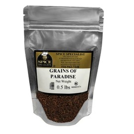 Spice Specialist Grains of Paradise, Plastic Bag (1/2 lb)