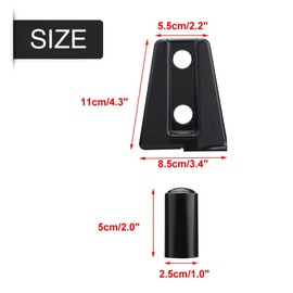 8pcs Door Hinge Covers, Black Car Door Hinge Cover Trim for JK Unlimited 4-Door 2007-2018