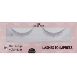 essence Lashes to Impress, No. 04 the mega volumizer, black, compacting, swinging, defining, extending, volumising, vegan, complies with our Clean Beauty standard (1 pair)