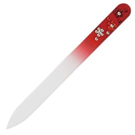 Sakae Corporation Czech Glass Nail File Red Nail File for Nails