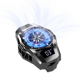 Yoidesu - Enfriador de Teléfono S8, Radiador de Teléfono Celular de Semiconductor RGB, Ventilador de Enfriamiento de Teléfono Móvil Magnético Ligero Portátil para Juegos Sreaming Waching