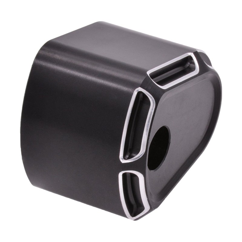 NATGIC 1PCS Black Billet Aluminum Ignition Switch Cover for Harley