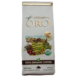 ORO COFFEE 100% ORGANIC (Ground) 12 oz - Lot of 2
