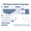 Hkfos XVX Ceramic-Like PBT Keycaps, MOA Keycap Sets Dye-Sublimation Keyboard