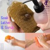 Esponja de red exfoliante corporal para ducha con diseño largo