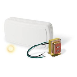 Broan-NuTone BK144LCL Doorbell Kit, Round Lighted Pushbutton for Home, 13.32" x 12.48" x 21.12", White