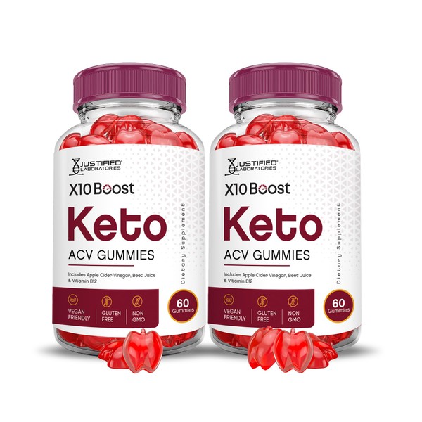 (2 Pack) X10 Boost Keto ACV Gummies Advanced Formula 1000MG