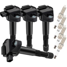 ASAPE 4PCS Ignition Coil Pack UF712 and 4PCS Iridium Spark Plugs Fit for 2015-2019 for Honda CR-V 2015-2020 for Acura TLX 2016-2020 for Acura ILX