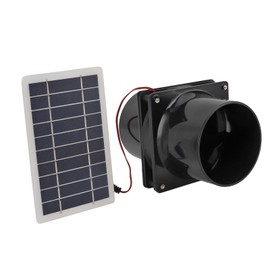 CHICIRIS Solar Powered Exhaust Fan, Automatic Ventilation System, Solar Ventilation Fan, Durable Design for Small Space Ventilation, for Chicken Coop, Greenhouse, Garage, and Pet Enclosures