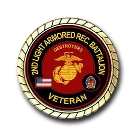 Military Productions 2nd Light Armored Reconnaissance Battalion Veteran Challenge Coin