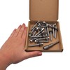 SKIR'CO (20 pcs) Zinc Plated Roofing Screws, 6.5 x 50