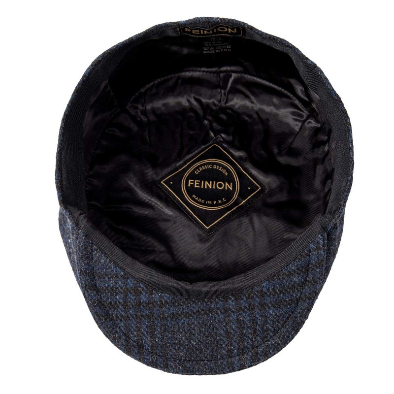 FEINION Gorro plano de lana de tweed Newsboy Ivy Gatsby