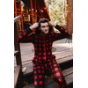 Tipsy Elves Red and Black Buffalo Plaid Cozy Ugly Christmas