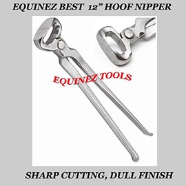 Hoof Nipper 12" Vanadium Steel Farrier Tool in Dull Finish
