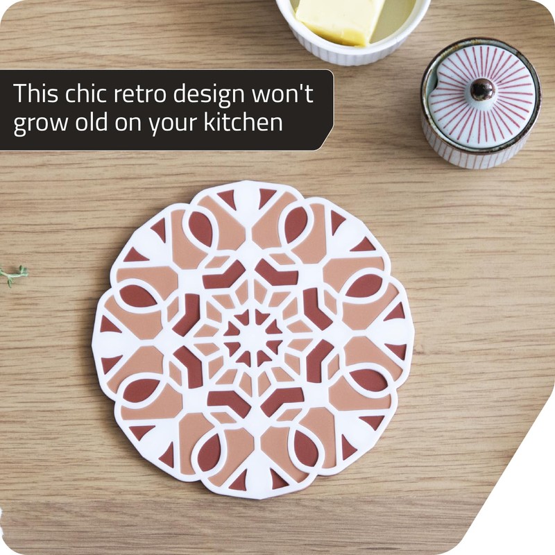 Peleg Design TriveTile Trivet Set – for Hot Pots and