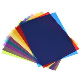 DMiotech 2 Kit Corrective Gel Light Filter Overlay Clear Plastic PVC Sheet 9 Colors for Photography, Movie, Video