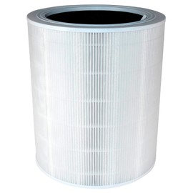 HQRP 600S Replacement HEPA Filter compatible with LEVOIT Core 600S 600S-P Smart Air Purifier, part 600S-RF 3-in-1 True HEPA Activated Carbon Pre-Filter Replacement, White