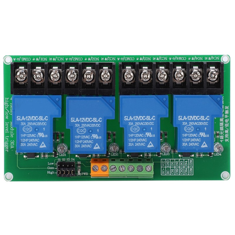 Relay Module 4 Channel Circuit Automatic Control High Low Level