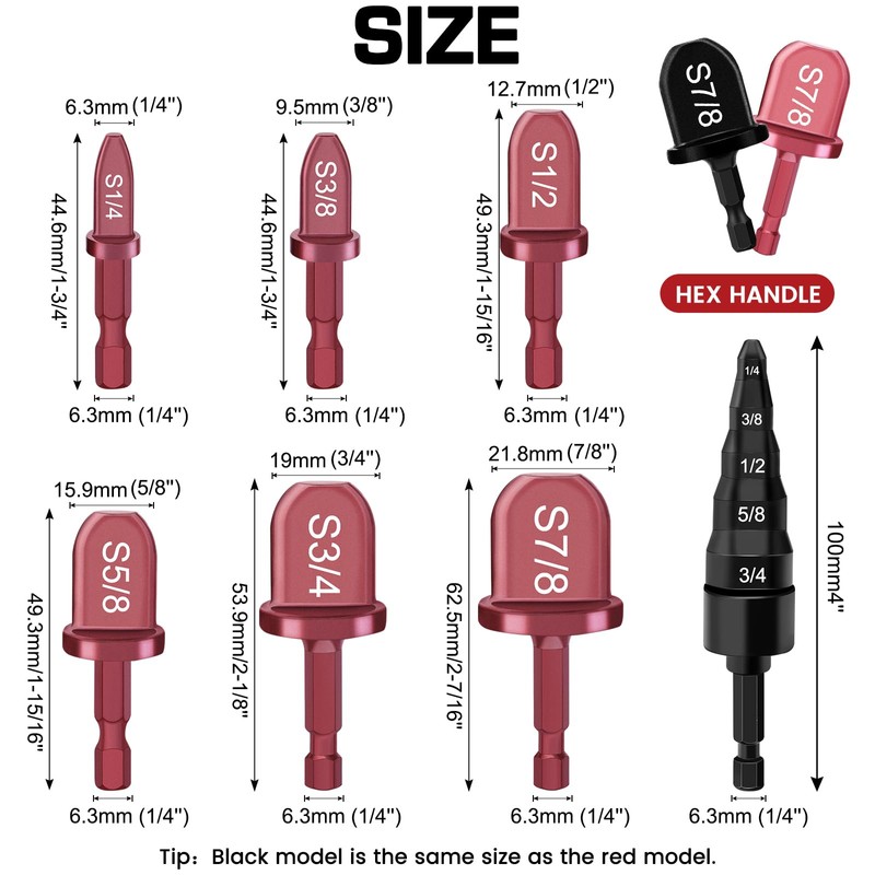 13PCS Copper Flaring Tool Pipe Expander with 5 in 1