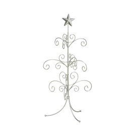 Tripar Decorative Tree Ornament & Jewelry Display, Silver Finish (22-Inch Height) - Decorative Metal Wire Stand - 3 Tiers of Branches, Perfect for Wrought Iron Trees - Perfect Holiday Gift