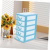 NUOBESTY Five Desktop Organizer with Clear Drawers Detachable Storage Box