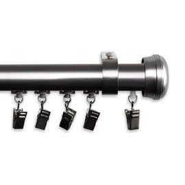 Rod Desyne CH100-68-86-5P Rosen Traverse Rod, 86-120 inch, Pewter