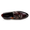 Men's Tassel Loafer, Classic Casual Dress Shoe, Wine Leather Tassel