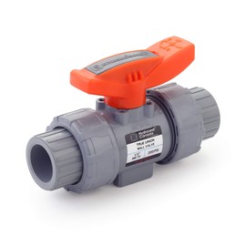 HYDROSEAL Kaplan 1/2” CPVC True Union Ball Valve Socket with Full Port, ASTM F1970, EPDM O-Rings and Reversible PTFE Seats (1/2'')