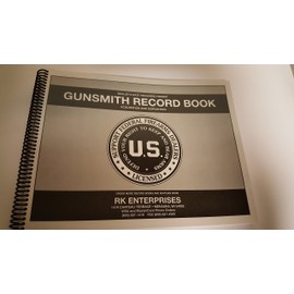 RK Enterprises Gunsmith Log Book/Journal/Logbook (1000 Entry) 8.5"x11"