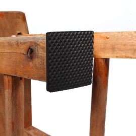 WPKD BLUEIY Non Slip Furniture Pads,12Pcs Wood Floor Protector Pad,Rubber Pads for Furniture Feet,4.6cmx4.6cm,Thickness 0.4cm,Floor Protectors for Scratch-Free Floors(20g)