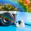 4 Pcs Crystal Optical Glass Prism, 30mm Triangular Prism for