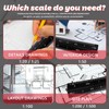 Architectural Ruler Aluminium Triangular Scale Ruler 30cm Metric Scales Metric