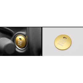 Engine Start Starter Ring Aluminum Cover Button Cover Toyota Push Cover Car Supplies Dress Up Mazda Daihatsu Subaru Lexus Switch Engine Start Push Button Aluminum Cover Interior Custom Parts