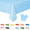 2Pcs 137*274cm Disposable Pastel Blue Table Cloth Table Covers,Easter Party
