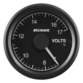 Pivot GT GAUGE-52 Voltmeter White Lighting GSV-5