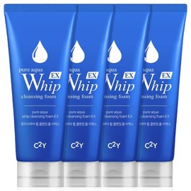 C2Y (C2Y)퓨어 아쿠아휩/화산송이 클렌징 폼 220ml 대용량 4개 (C2Y) Pure Aqua Whip / Volcanic Pumice Cleansing Foam 220ml Large Size 4 Pack