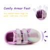 YESKIS Toddler Girls Light Up Shoes LED Flashing Cartoon Barefoot
