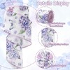 20 Yard Hydrangea Wired Edge Ribbon Purple Hydrangea Flower Craft