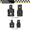 OUMUIK Socket Adapter Included 3/8 to 1/2, 1/4 to 3/8,