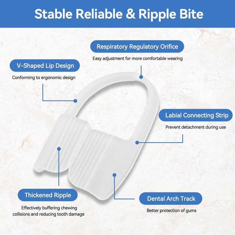 Dental Night Guards,Rubber Athletic Protection Portable Mouth Clenching Guard for