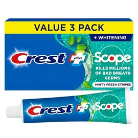 Crest Complete Whitening Plus Scope Toothpaste - Minty Fresh Triple Pack 18.6 Oz