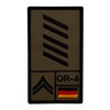 Café Viereck ® Oberstabsgefreiter Bundeswehr Army - Rank Patch with