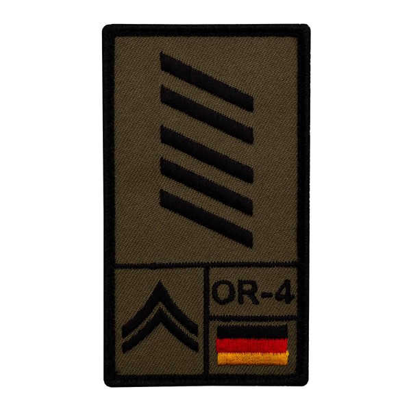 Café Viereck ® Oberstabsgefreiter Bundeswehr Army - Rank Patch with