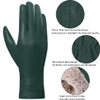 Harssidanzar Women's Leather Gloves, Winter Warm Fleece Lining Touchscreen Texting