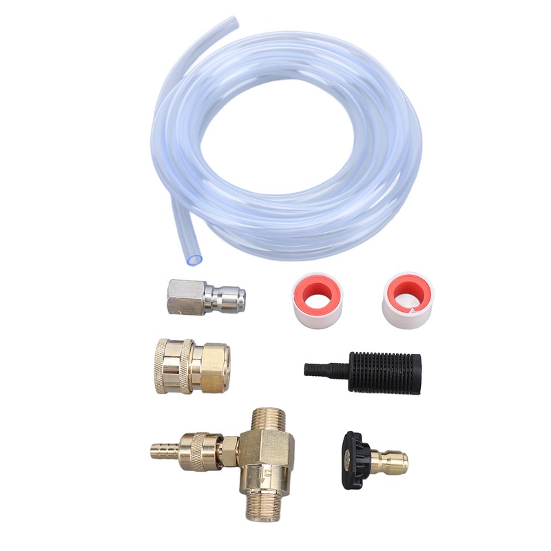 High Pressure Washer Chemical Injector Kit 3/8 Inch Connector Adjustable
