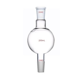 Deschem 250ml 24/40 Chromatography Receive Glass Flask Laboratory Reservoir Biomass Bottle Lab Glassware