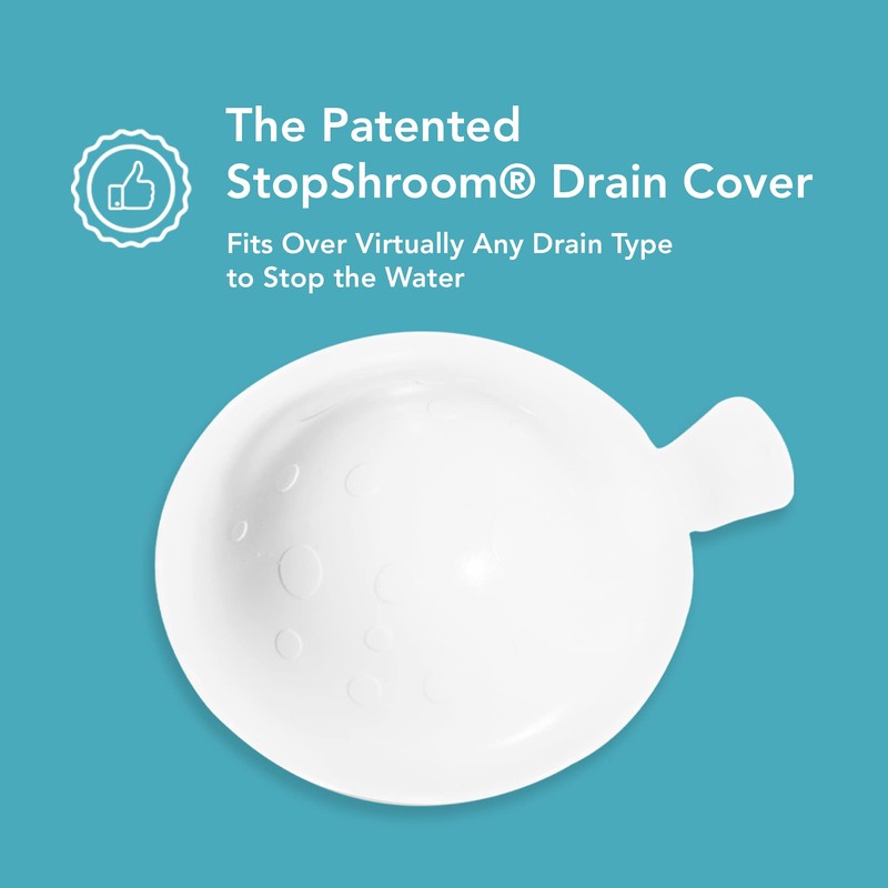 StopShroom The Ultimate Universal Drain Stopper Plug for Bathtub, Bathroom,